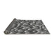 Thickness of Patterned Gunmetal Gray Rug, pat3135gry