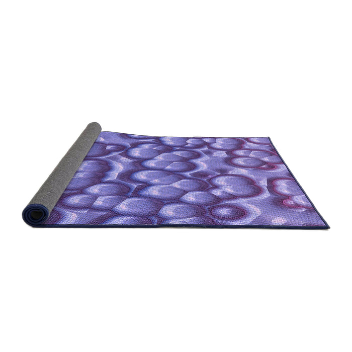 Thickness of Patterned Amethyst Purple Rug, pat3135pur