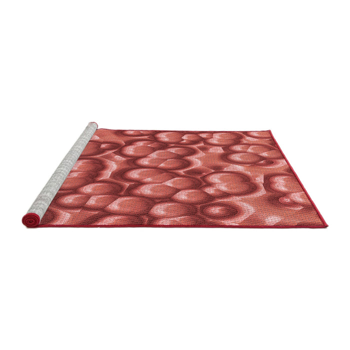 Sideview of Machine Washable Transitional Red Rug, wshpat3135rd