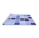 Sideview of Machine Washable Transitional Periwinkle Purple Rug, wshpat3136blu