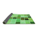 Thickness of Patterned Jade Green Rug, pat3136grn