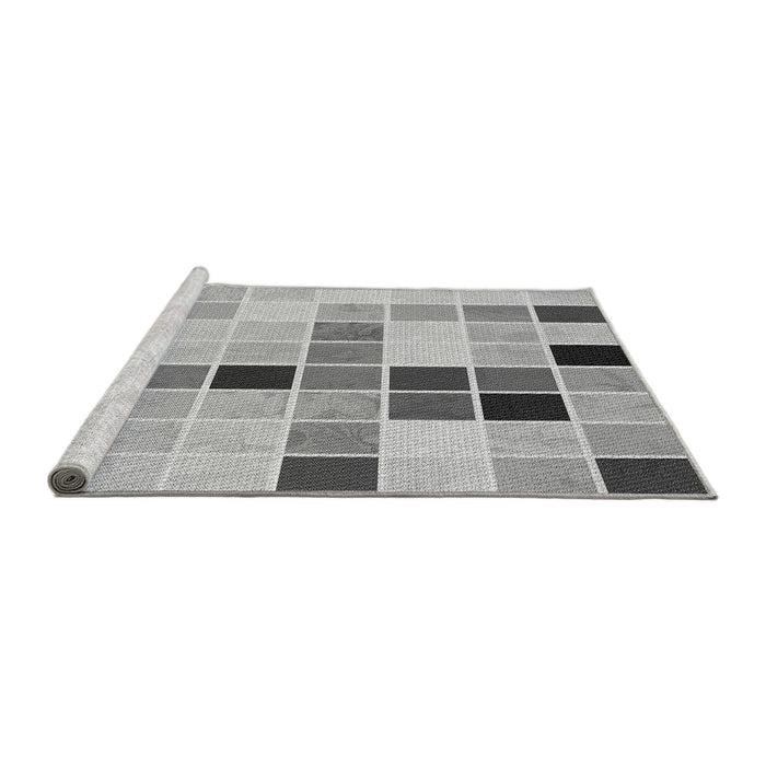 Sideview of Machine Washable Transitional Gray Rug, wshpat3136gry