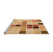 Sideview of Machine Washable Transitional Orange Rug, wshpat3136org