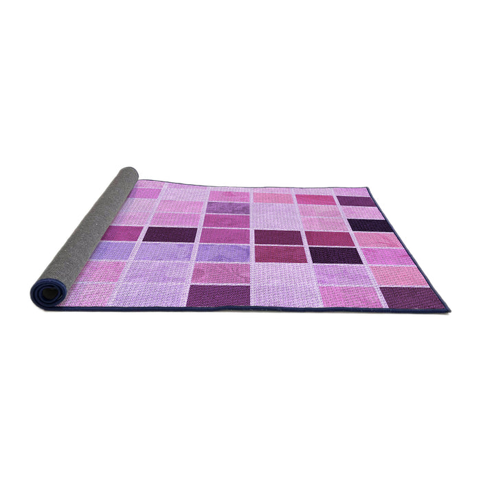 Thickness of Patterned Blossom Pink Rug, pat3136pur