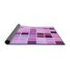 Thickness of Patterned Blossom Pink Rug, pat3136pur