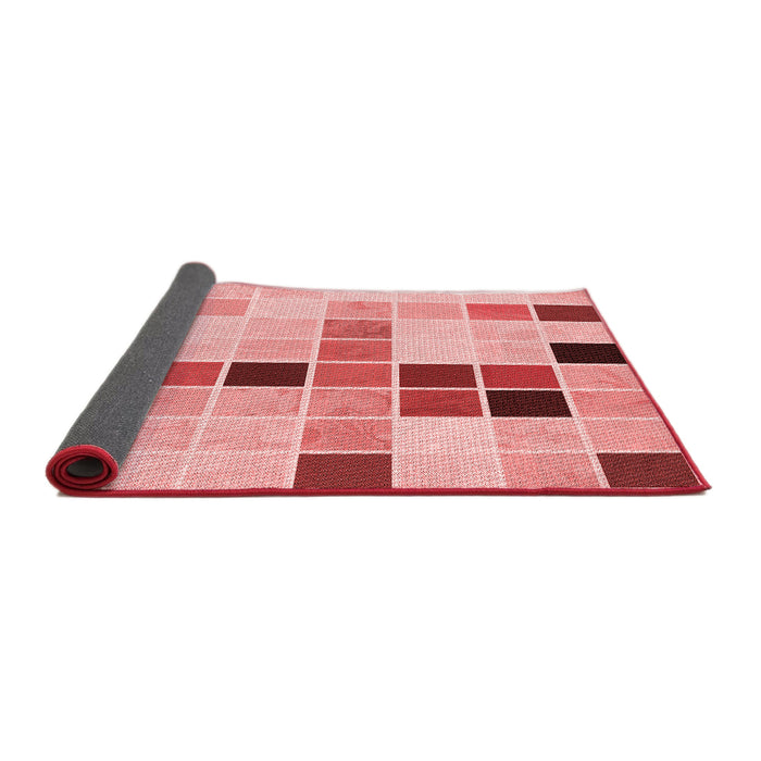Thickness of Patterned Baby Pink Rug, pat3136rd
