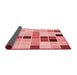 Thickness of Patterned Baby Pink Rug, pat3136rd