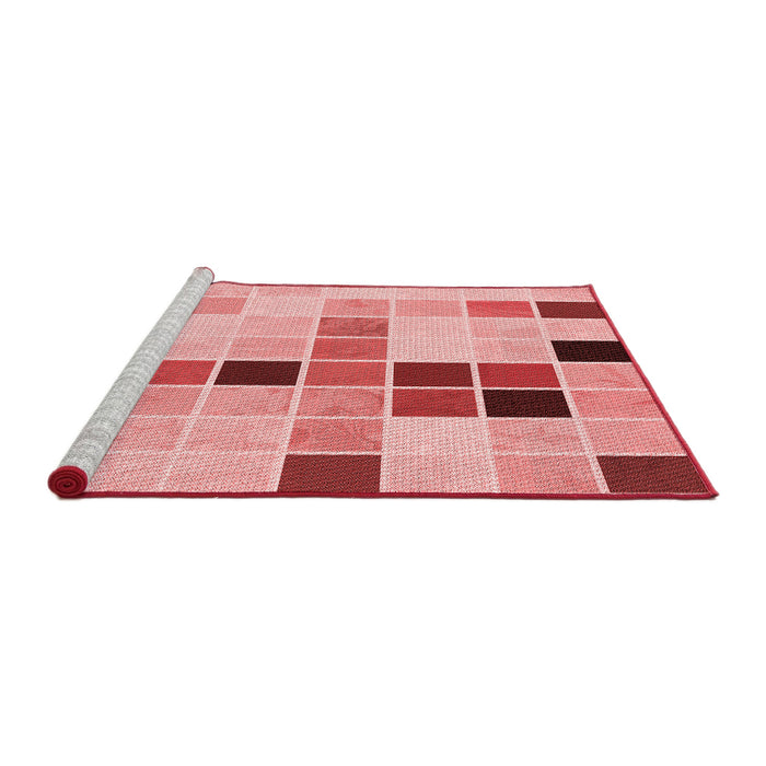 Sideview of Machine Washable Transitional Pink Rug, wshpat3136rd