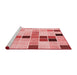 Sideview of Machine Washable Transitional Pink Rug, wshpat3136rd