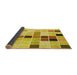 Thickness of Patterned Bold Yellow Rug, pat3136yw