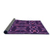 Thickness of Patterned Dark Orchid Purple Rug, pat3137pur