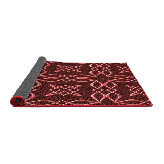 Thickness of Patterned Red Rug, pat3137rd