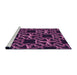 Sideview of Machine Washable Transitional Orchid Purple Rug, wshpat3138pur