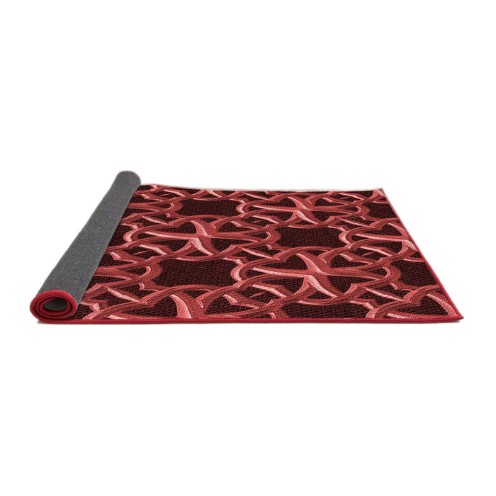 Thickness of Patterned Red Rug, pat3138rd