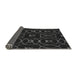 Thickness of Patterned Black Rug, pat3139gry