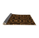 Thickness of Patterned Mahogany Brown Rug, pat3139org