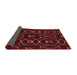 Thickness of Patterned Fire Brick Red Rug, pat3139rd