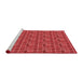 Sideview of Machine Washable Transitional Red Rug, wshpat314rd