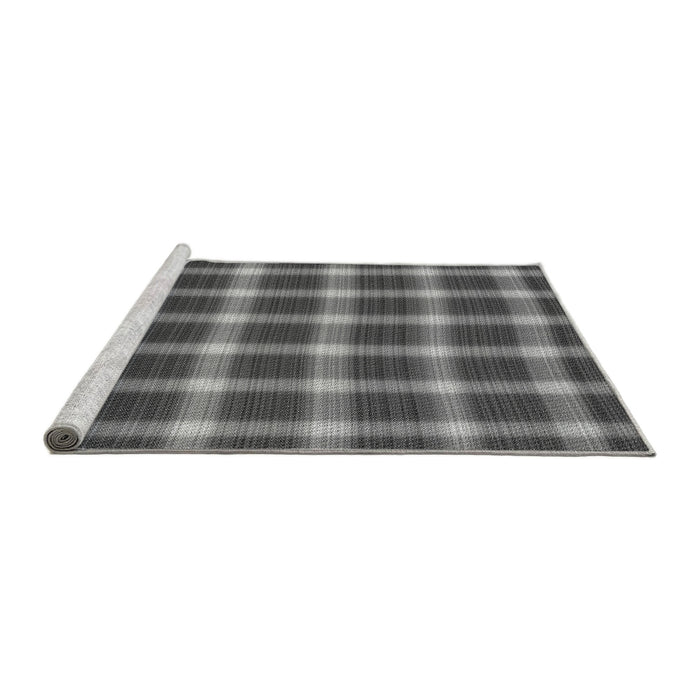 Sideview of Machine Washable Transitional Gray Rug, wshpat3140gry