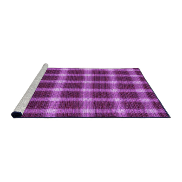Sideview of Machine Washable Transitional Dark Magenta Purple Rug, wshpat3140pur