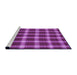 Sideview of Machine Washable Transitional Dark Magenta Purple Rug, wshpat3140pur