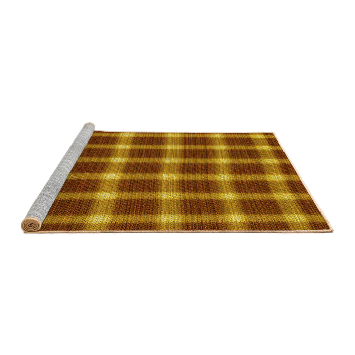 Sideview of Machine Washable Transitional Tomato Red Rug, wshpat3140yw