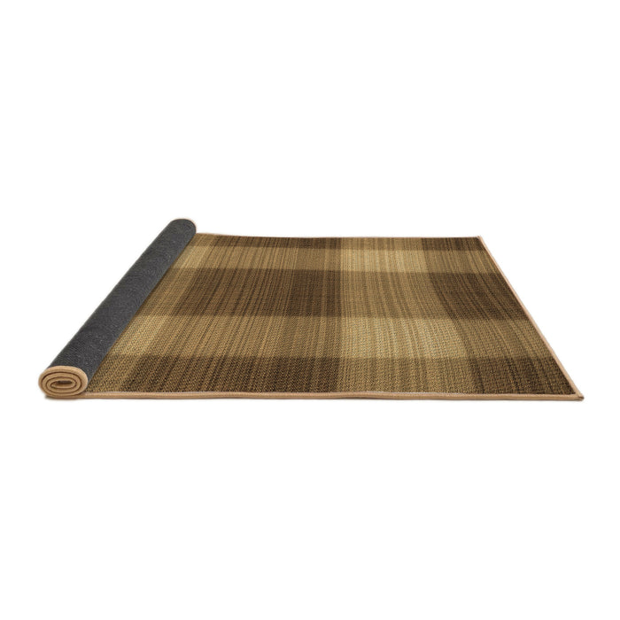 Thickness of Patterned Saddle Brown Rug, pat3141brn