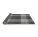Thickness of Patterned Gunmetal Gray Rug, pat3141gry