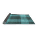 Thickness of Patterned Deep-Sea Green Rug, pat3141lblu