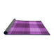 Thickness of Patterned Bright Neon Pink Purple Rug, pat3141pur