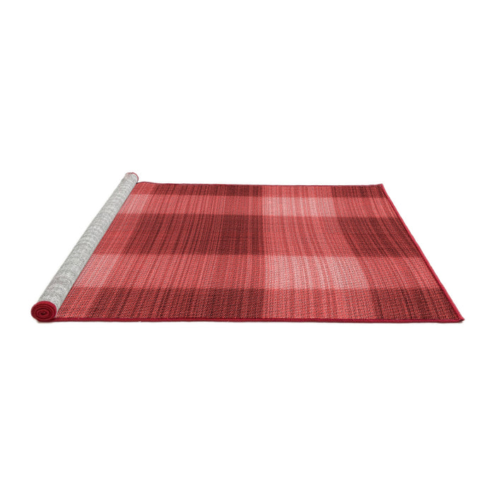 Sideview of Machine Washable Transitional Red Rug, wshpat3141rd