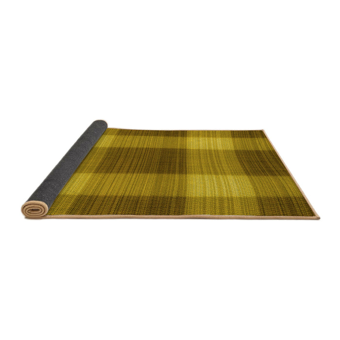 Thickness of Patterned Dark Bronze Brown Rug, pat3141yw