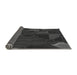 Thickness of Patterned Charcoal Black Rug, pat3142gry