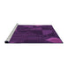 Sideview of Machine Washable Transitional Dark Orchid Purple Rug, wshpat3142pur