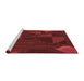 Sideview of Machine Washable Transitional Red Rug, wshpat3142rd