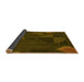 Thickness of Patterned Dark Bronze Brown Rug, pat3142yw