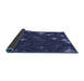 Thickness of Patterned Royal Blue Rug, pat3143blu