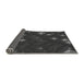 Thickness of Patterned Charcoal Black Rug, pat3143gry