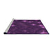 Sideview of Machine Washable Transitional Dark Orchid Purple Rug, wshpat3143pur