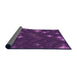 Thickness of Patterned Dark Orchid Purple Rug, pat3143pur