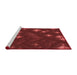 Sideview of Machine Washable Transitional Crimson Red Rug, wshpat3143rd