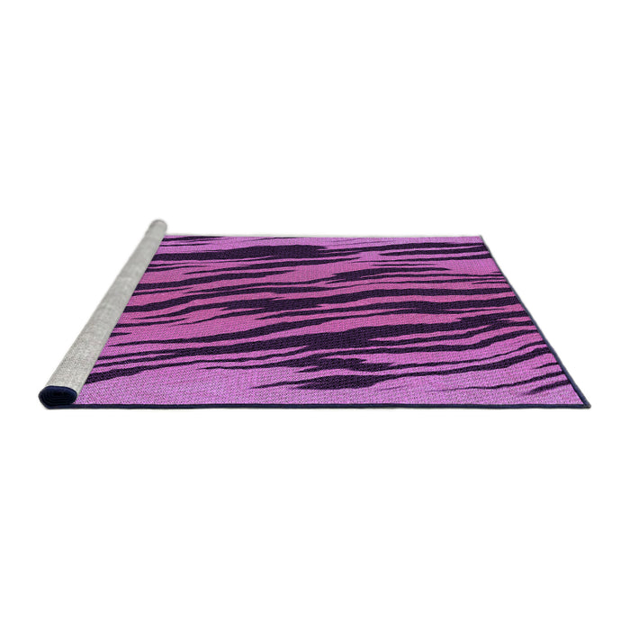 Sideview of Machine Washable Transitional Purple Rug, wshpat3145pur