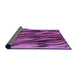 Thickness of Patterned Purple Rug, pat3145pur