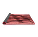 Thickness of Patterned Saffron Red Rug, pat3145rd