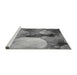 Sideview of Machine Washable Transitional Carbon Gray Rug, wshpat3146gry