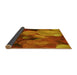 Thickness of Patterned Neon Orange Rug, pat3147yw