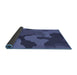 Thickness of Patterned Blue Rug, pat3148blu