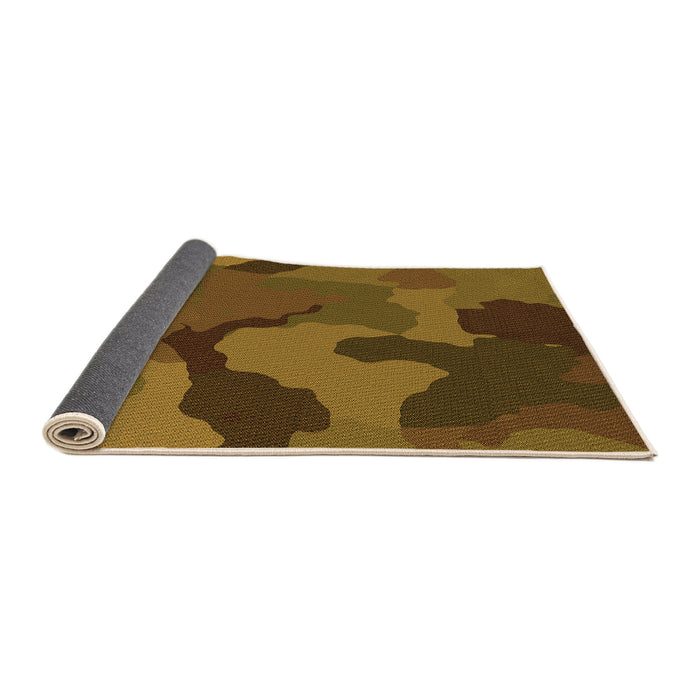 Thickness of Patterned Sedona Brown Rug, pat3148org