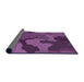 Thickness of Patterned Purple Rug, pat3148pur