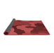 Thickness of Patterned Tomato Red Rug, pat3148rd
